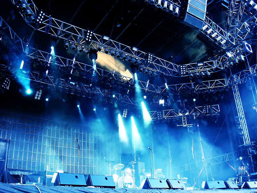 Concert Stage empty stage concert with lights