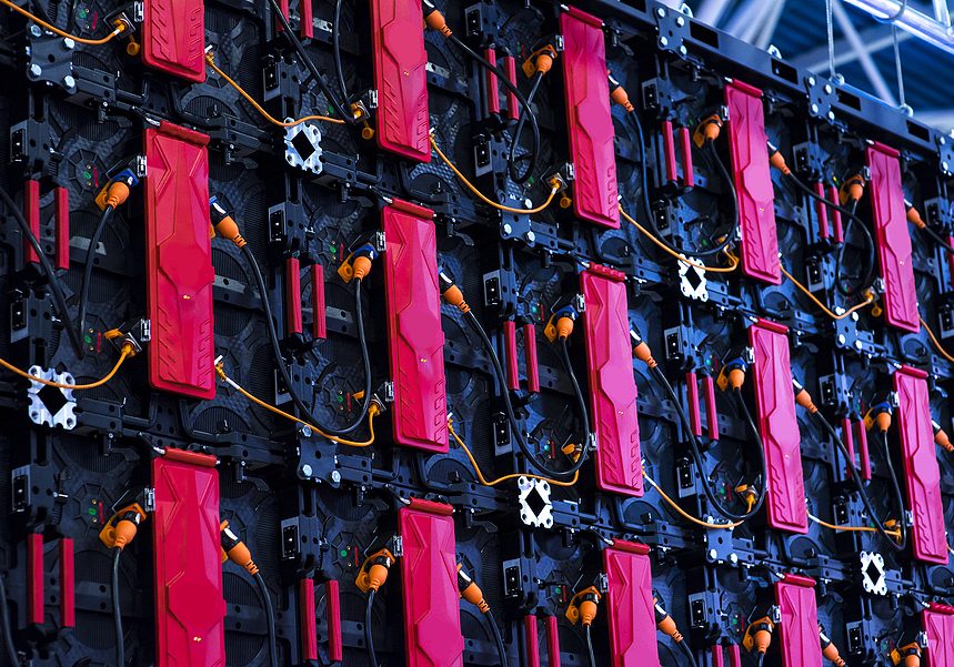 Backplane, Back Side Of Big Screen Monitor, Display Led Panels F backplane, back side of big screen monitor